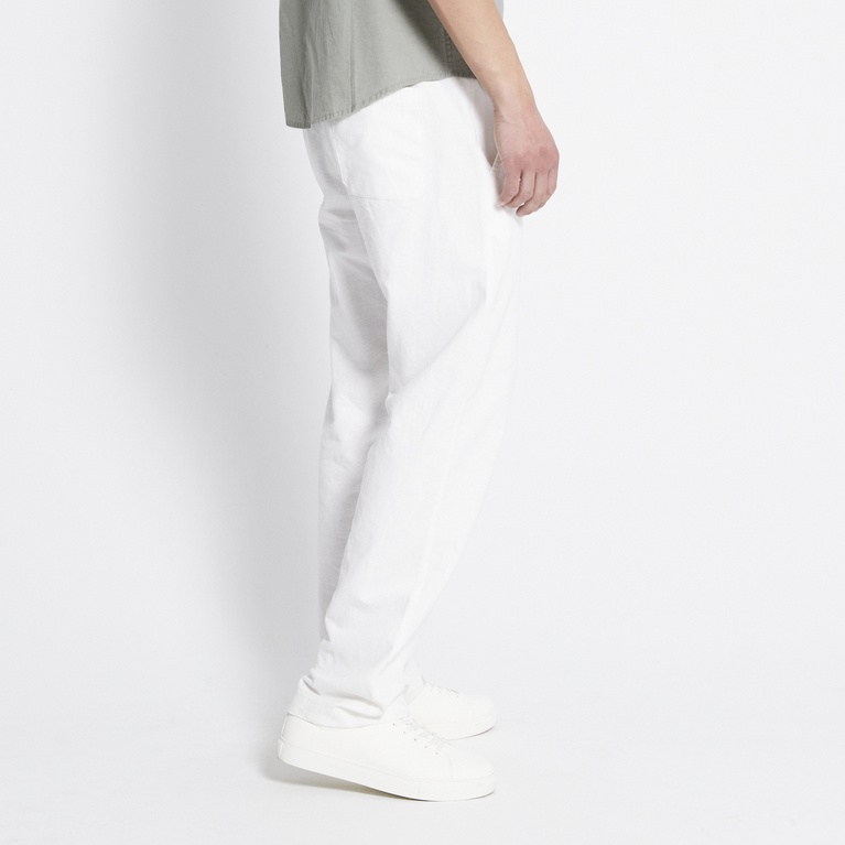 Linen blend pants "Ludvig" Off white